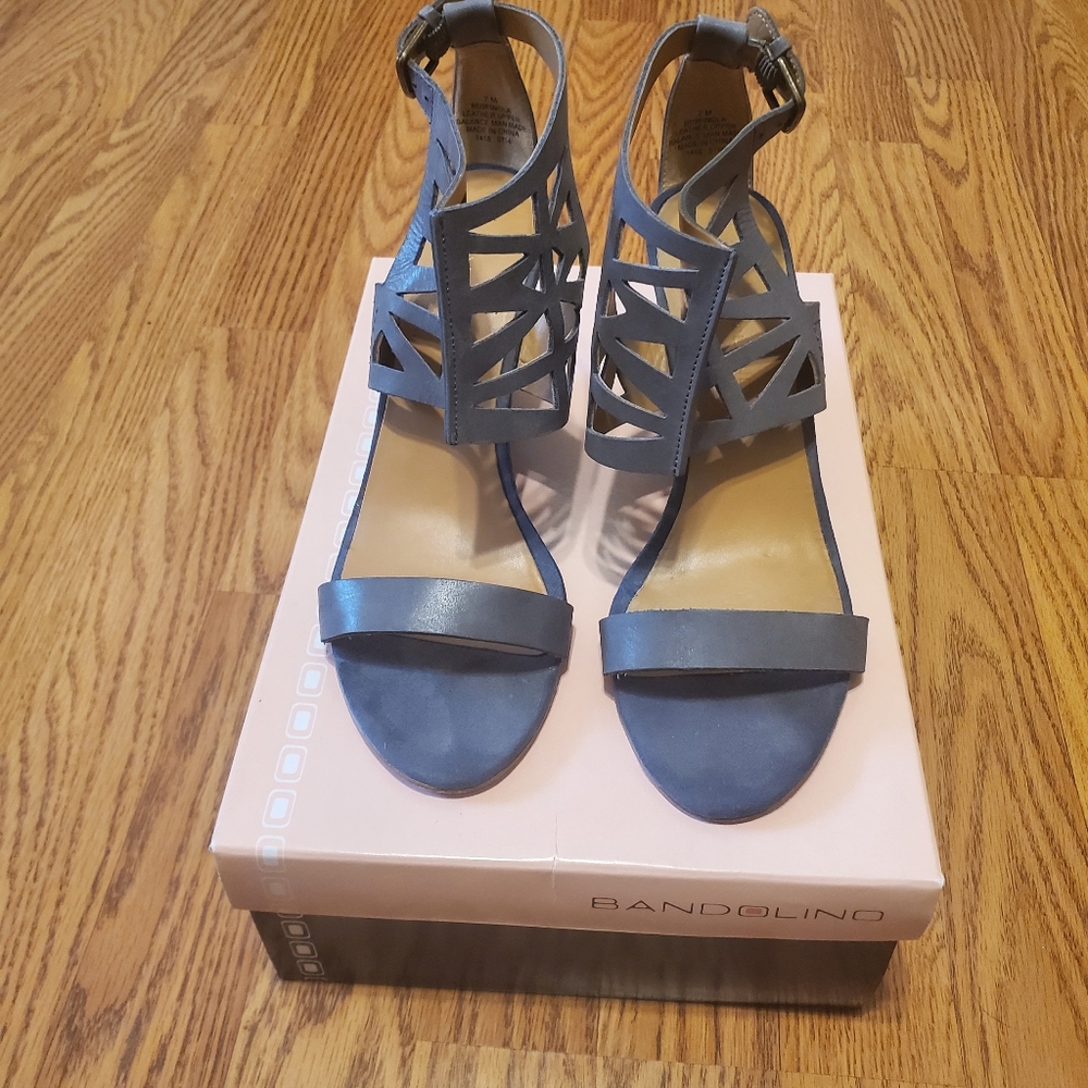 Grey Wedge Heels
